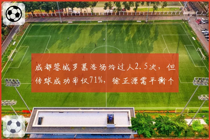 成都蓉城罗慕洛场均过人2.5次,但传球成功率仅71%,徐正源需平衡个人突破与团队配合